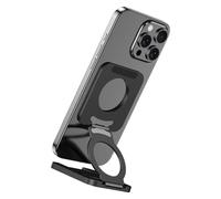 PURPLELILY Double Side Phone Holder Very Thin Foldable Car Mount With 360 Rotations Aluminum Stand For Desk & Vehicle Use Very Thin Foldable Phone Stand