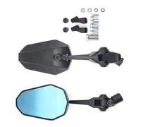 PURPLELILY Easy Install Vibrations Resistant Rear View Glass with Wide View Motorcycle Accessory Handlebar Side Motorcycle Side