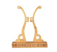 PURPLELILY Elegant Chinese Bamboo Fan Stand Holder Bracket Rack Stand For StablesStylish Desktop Decoration Decor
