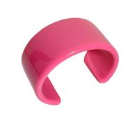 PURPLELILY Fashion Colorful Resin Acrylic Open Bangles Accessory For Women Geometry Wide Cuff Bracelets Special Jewelry Pieces Open Cuff Bracelets