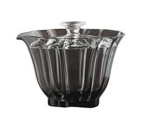 PURPLELILY Fashion Glass Gaiwan Teas Cup Office Break Cup Glass Texture Suitable for Daily Brewing Home Explosions Proof Teaware