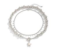 PURPLELILY Fashionable Sturdy Alloy Star Necklace Decoration For Everyday Wear Adjustable Length Grunge Jewelry Designs Wear Versatile Women's Necklace