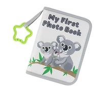 PURPLELILY First Year Baby Photo Album Cloth Book For Newborns Toddler Infants With Cloth Page Cartoon Animal Designs Photo First Year Memory