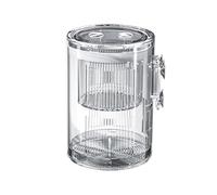 PURPLELILY Floating Acrylic Breeder Box for Fish Tanks for Isolating Sick Fish or Hatching Eggs Educational FishTank