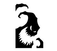 PURPLELILY Halloween Window Clings Double-sided Door Decals Stickers Removable Nightmare Pumpkin Before Christmas For Decorative