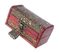 PURPLELILY Handcrafted Wooden Antique Jewelry Chest Decorative Lockable Keepsakes Container Storage Box For Collectible Items Handcrafted Wooden Keepsakes Box