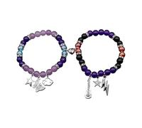 PURPLELILY Heart Couple Bracelets Easy to Use Clasp Ensures Secure Fit for Anniversaries Valentines Day and Everyday Wear Relationship Symbol Jewelry