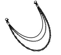 PURPLELILY High Streets Fashion Black Chain Versatile Black For Men’s Fashion Enhancing Overall Look For Various Event Antique