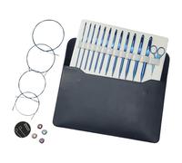 PURPLELILY Interchangeable Circular Knitting Needle Tunisian Crochet Hook Set 3mm-10.0mm Carpet Crochet Hook Set With Storage Bag