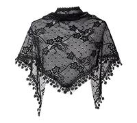 PURPLELILY Mantilla Veil Catholic Veil Lace Head Cover For Women Lace Veil Headcovering Triangle Mass Veil