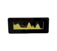 PURPLELILY Modern AK25664 Color Display Clock Featuring Interactive Control Button and Type C Connection Aluminum Shell Music Frequency Display