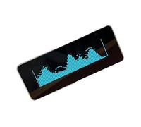 PURPLELILY Modern AK25664 Color Display Clock Featuring Interactive Control Button and Type C Connection Aluminum Shell Music Frequency Display
