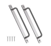 PURPLELILY Pack of 2 Practical Sliding Door Handles Hole Center Aluminum Alloy with Mounting Screws for Indoor Outdoor Use Garage Door Handle