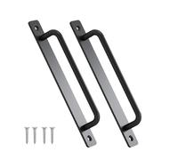 PURPLELILY Pack of 2 Practical Sliding Door Handles Hole Center Aluminum Alloy with Mounting Screws for Indoor Outdoor Use Garage Door Handle
