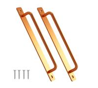 PURPLELILY Pack of 2 Practical Sliding Door Handles Hole Center Aluminum Alloy with Mounting Screws for Indoor Outdoor Use Garage Door Handle