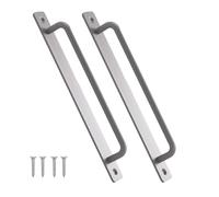 PURPLELILY Pack of 2 Practical Sliding Door Handles Hole Center Aluminum Alloy with Mounting Screws for Indoor Outdoor Use Garage Door Handle