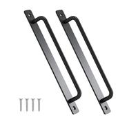PURPLELILY Pack of 2 Practical Sliding Door Handles Hole Center Aluminum Alloy with Mounting Screws for Indoor Outdoor Use Garage Door Handle