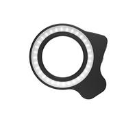 PURPLELILY Rechargeable Macro Lens Light With 37mm 52mm Adapter Rings 3 Color Temperatures 5 Brightness Setting Fit For Photography USB C Rechargeable Phone Lens Light