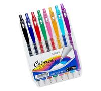 PURPLELILY Retractable Colored Gel Pen Assorted Color Inks 0.7MM Tip for Journal Notebook Planner Note Taking Scrapbooking Set for Journaling