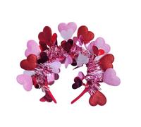 PURPLELILY Sequins Love Heart Hairband Valentine Day Decoration Festival Hair Accessories Decorative Photo Props For Women Valentine's Day Decoration