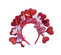PURPLELILY Sequins Love Heart Hairband Valentine Day Decoration Festival Hair Accessories Decorative Photo Props For Women Valentine's Day Decoration