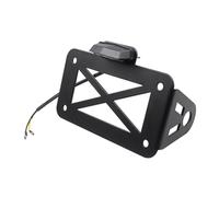 PURPLELILY Side Mounted Registration License Plate Holder Metal Frame Accessories For Motorcycle Enhances Vehicle Identity Stylish Bike License Mount