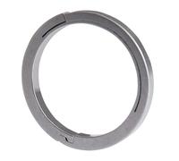 PURPLELILY Side-Pushing Chain Rings Split Keyring Heavy Duty Alloy For Carabiner Flashlight Dog Outdoor Small Tool