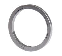 PURPLELILY Side-Pushing Chain Rings Split Keyring Heavy Duty Alloy For Carabiner Flashlight Dog Outdoor Small Tool