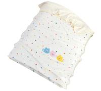 PURPLELILY Soft Milk Fleece Naptime Blanket With Lovely Animal Pattern Dot Desiging For Kids Bed Stroller