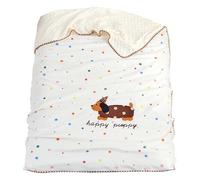 PURPLELILY Soft Milk Fleece Naptime Blanket With Lovely Animal Pattern Dot Desiging For Kids Bed Stroller