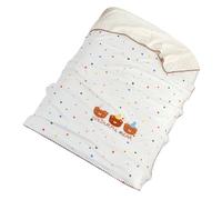 PURPLELILY Soft Milk Fleece Naptime Blanket With Lovely Animal Pattern Dot Desiging For Kids Bed Stroller