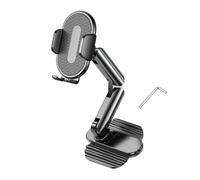 PURPLELILY Space Saving Adhesive Car Phone Holder Rack Aluminum Alloy Dashboard Mount For 4-7 Inch Mobile Devices Suspension Screen Phone Mount