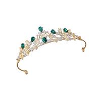 PURPLELILY Sparkling Wedding Crown with Dazzling Rhinestones Crystal Design Comfortable Alloy Structure Metal Headpiece for Daily Sparkling Hair Accessory Jewelry