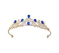 PURPLELILY Sparkling Wedding Crown with Dazzling Rhinestones Crystal Design Comfortable Alloy Structure Metal Headpiece for Daily Sparkling Hair Accessory Jewelry