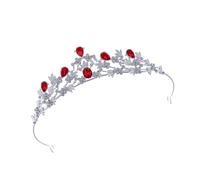 PURPLELILY Sparkling Wedding Crown with Dazzling Rhinestones Crystal Design Comfortable Alloy Structure Metal Headpiece for Daily Sparkling Hair Accessory Jewelry