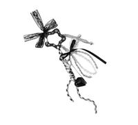 PURPLELILY Strawberry Star Designs Acrylic Keychain Lightweight Practical Bag Charm With Braided Rope For Bag Accessories Decors Handmade Woven Rope Keychain