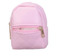 PURPLELILY Stylish PU Small Wallet with Keychain Functionality Earphone Holder Coin Purse Zippers for Everyday Use and Travel Coin Purse