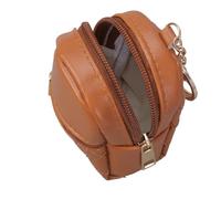 PURPLELILY Stylish PU Small Wallet with Keychain Functionality Earphone Holder Coin Purse Zippers for Everyday Use and Travel Coin Purse