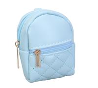 PURPLELILY Stylish PU Small Wallet with Keychain Functionality Earphone Holder Coin Purse Zippers for Everyday Use and Travel Coin Purse