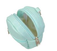 PURPLELILY Stylish PU Small Wallet with Keychain Functionality Earphone Holder Coin Purse Zippers for Everyday Use and Travel Coin Purse