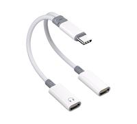 PURPLELILY Two Function Type C Adapters 60W Quick Charging HiFi Sound Universals Device Travel Friendly Nylons Mate HiFi Sound USB C Fast Chargers Adapters