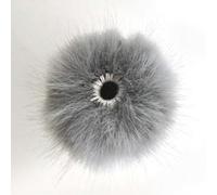 PURPLELILY Upgraded Mic Muff for Lavalier Artificial Furry Windscreen Windshield Windmuff Guard Clip on Wind Cover