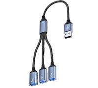 PURPLELILY USB C Hub Adapter With Multiple Ports For Fast Charging & Data Transfer Aluminum Alloy Compact Design For Laptops USB C Hub With Fast File Transfer