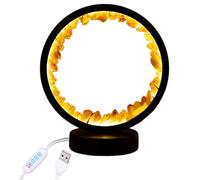 PURPLELILY USB Power Healings Stone LED Night Light With Solid Base For Bedroom Ambiances For Bedroom Living Room Healings Stone