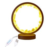 PURPLELILY USB Power Healings Stone LED Night Light With Solid Base For Bedroom Ambiances For Bedroom Living Room Healings Stone