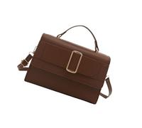 PURPLELILY Women Metal Decorated Shoulder Bag Commuters Crossbody Top Handle Small Square PU Leather Handbag Pu Leather Handbag For Woman Commuters Shoulder Metal Decorated Crossbody