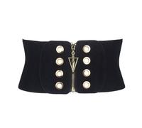 PURPLELILY Women Wide Elastic Waist Belt Stretch Fashion Waistband Stretchy Dress Belt Band Wrap Vintage Lady Dresses 4.7" Wide Elastic Waist Belts For Women Fashion Belts For Dresses