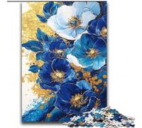 Purples And Teals Floral Art Puzzles for Teenagers 2000 Pieces, Family Fun Games Fun at Home Activities, Birthday Present, Travel Gifts (70x100cm)