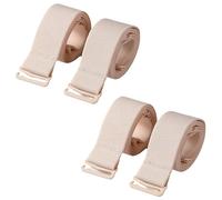PurpleYu 2 Pairs Women Convertible Plain Bra Straps Replacement for Women Bra 18/21/25mm Width 18" and 21" Long, Nude 18mm, One Size