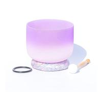 Purplish Pink Gradient, Crystal Yoga Singing Bowl, 7-12 Inches, Handmade, Meditation Prop, Relieves Fatigue And Anxiety, Suitable For Beginners And Professionals, Comes W,7 Inches